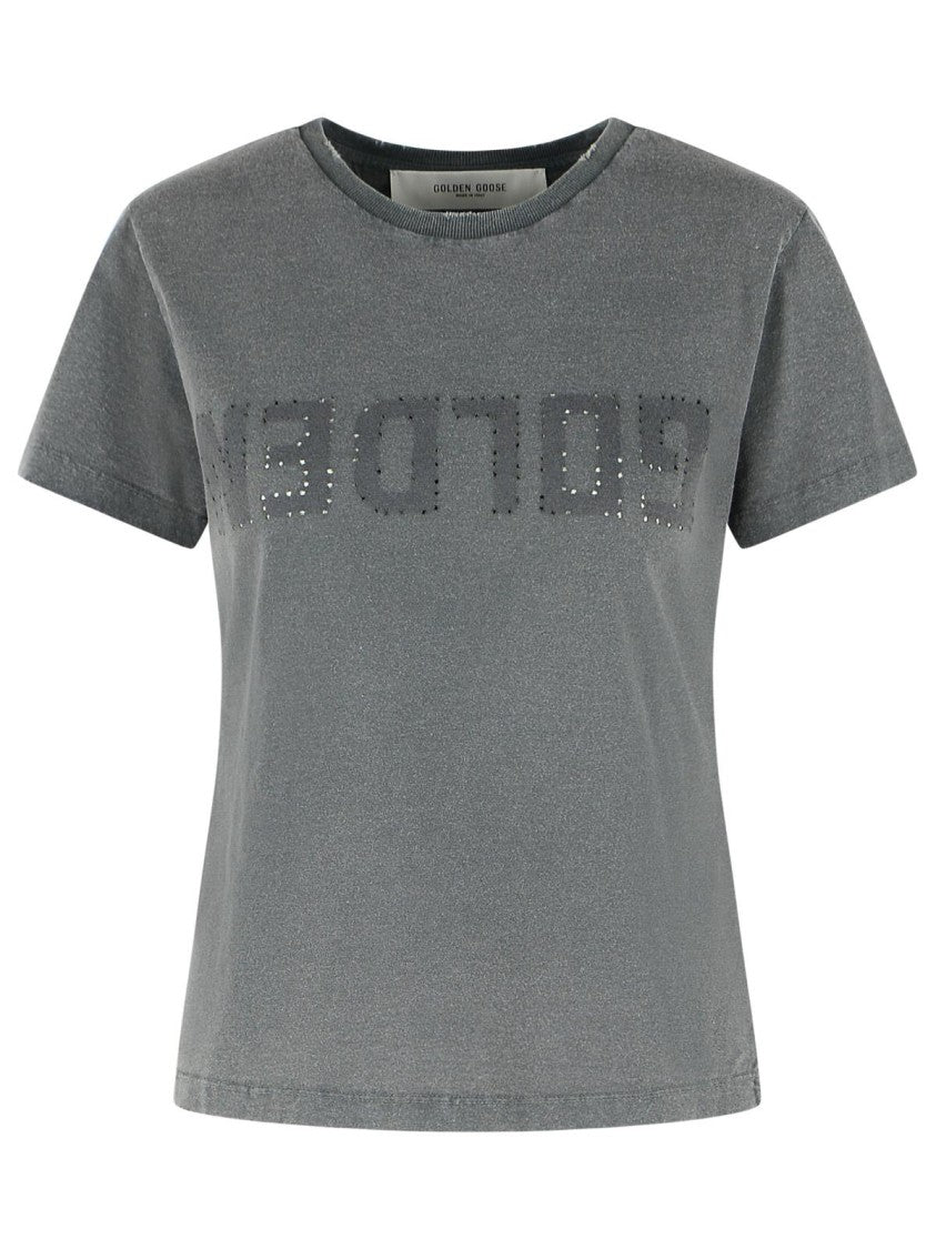 Golden Goose 'Doris' Slim Grey Cotton T-Shirt