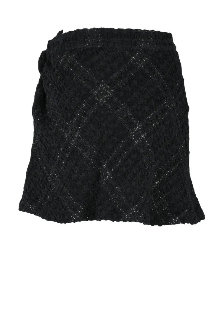 Iro Mini Flared Skirt - Black