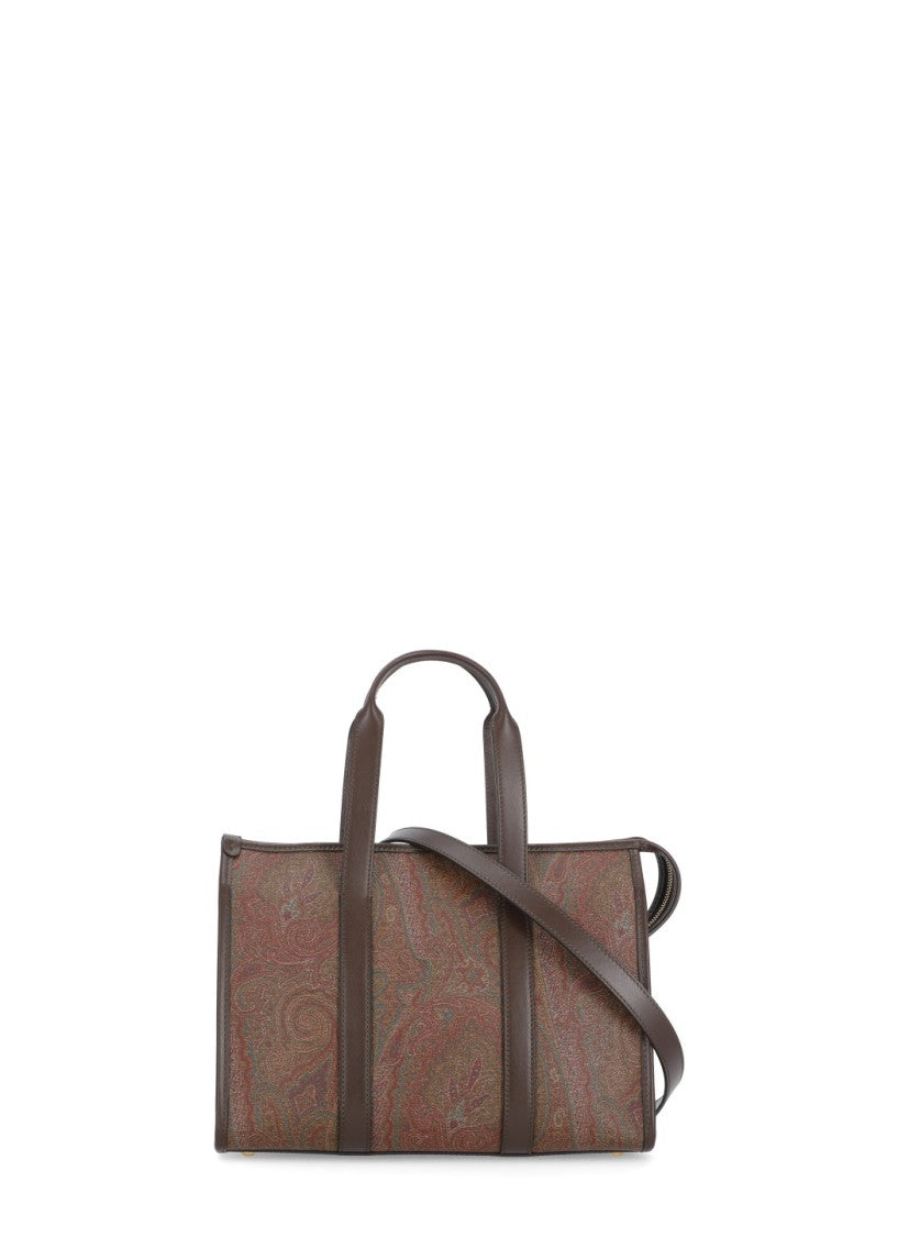 Etro Medium Paisley Pattern Bag With Gold-Tone Hardware Accents