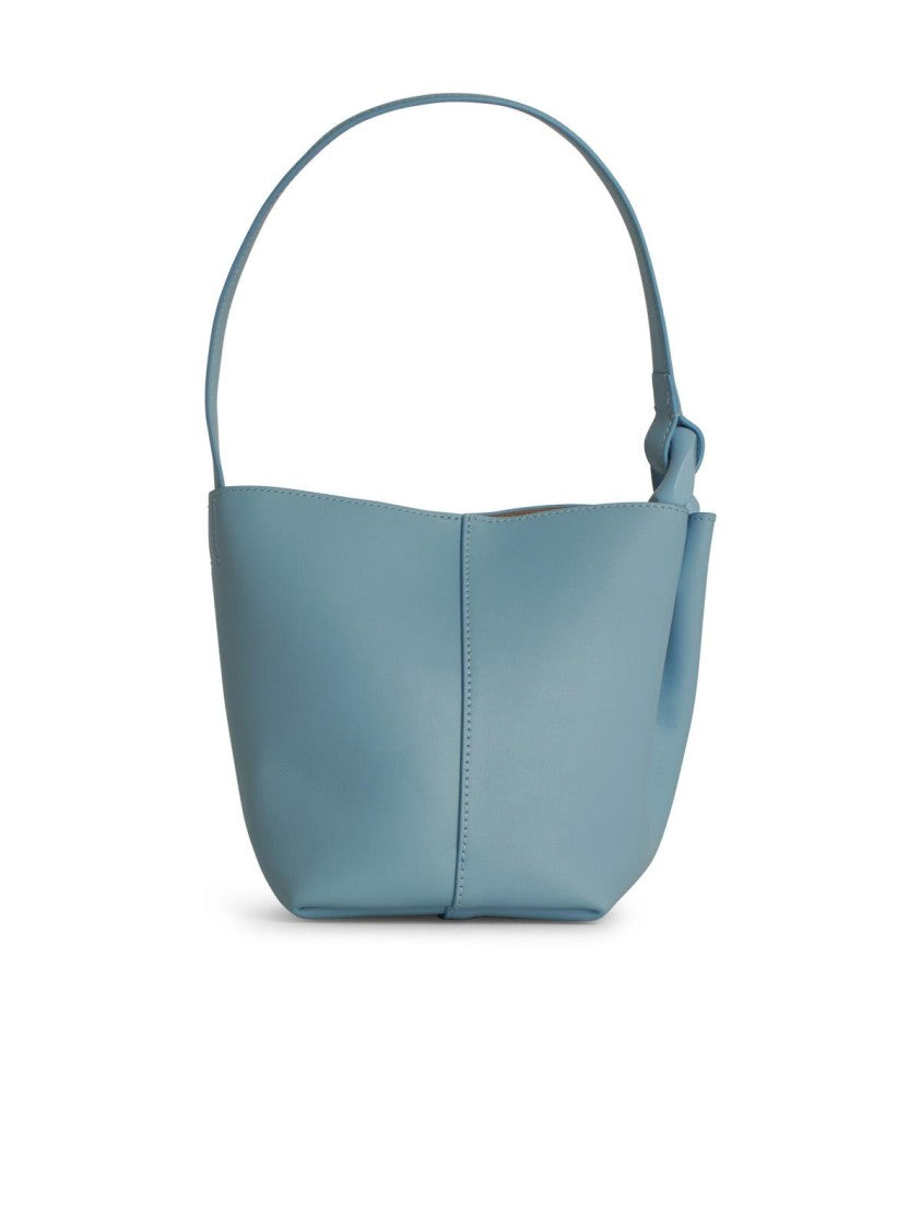 J. W. Anderson Corner' Bucket Bag In Light Blue Leather