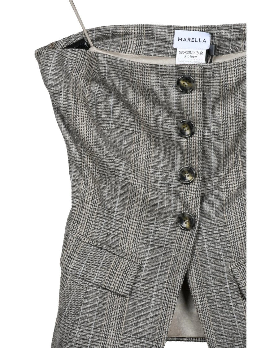 Marella Grey Viscose-Blend Fatuo Top