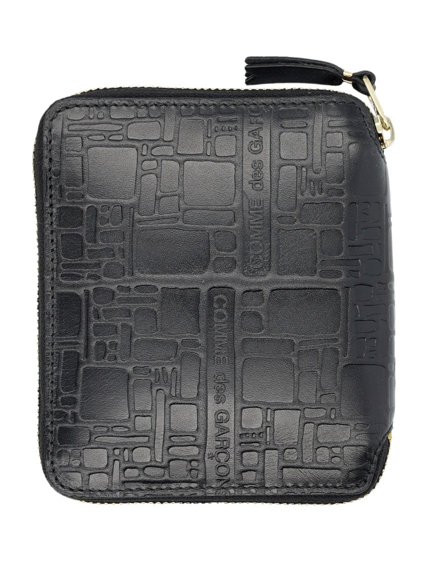 Comme Des Garçons Goffrato Zip Around Leather Wallet