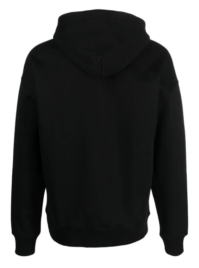 Diesel Hooded Black Cotton Sweatshirt