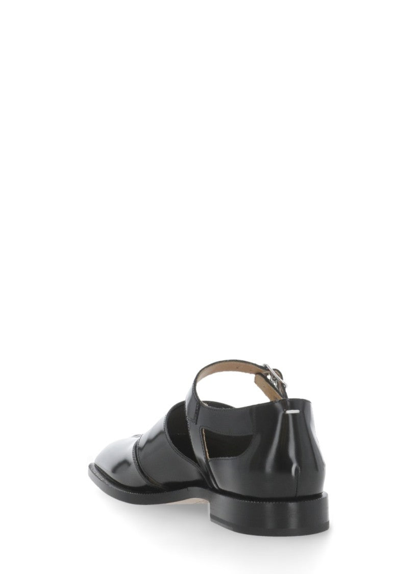 Maison Margiela Black Tabi Cut-Out Sandals