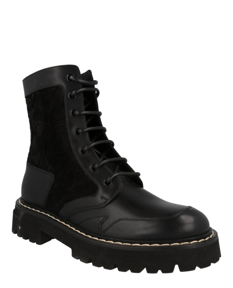 Ferragamo Ankle-Length Combat Boots