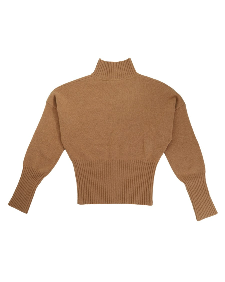 Max Mara Diamond Intarsia Polo Neck Jumper