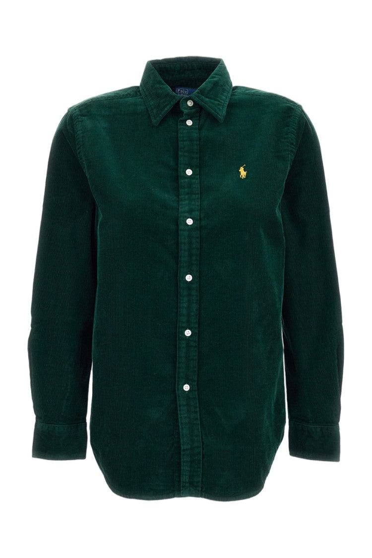 Polo Ralph Lauren Green Classic Fit Cotton Corduroy Shirt