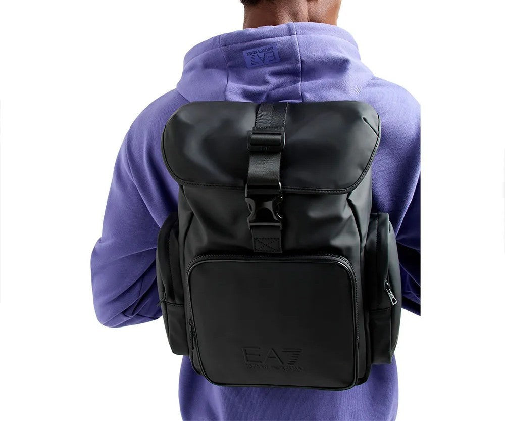 Emporio Armani Structured Black Backpack