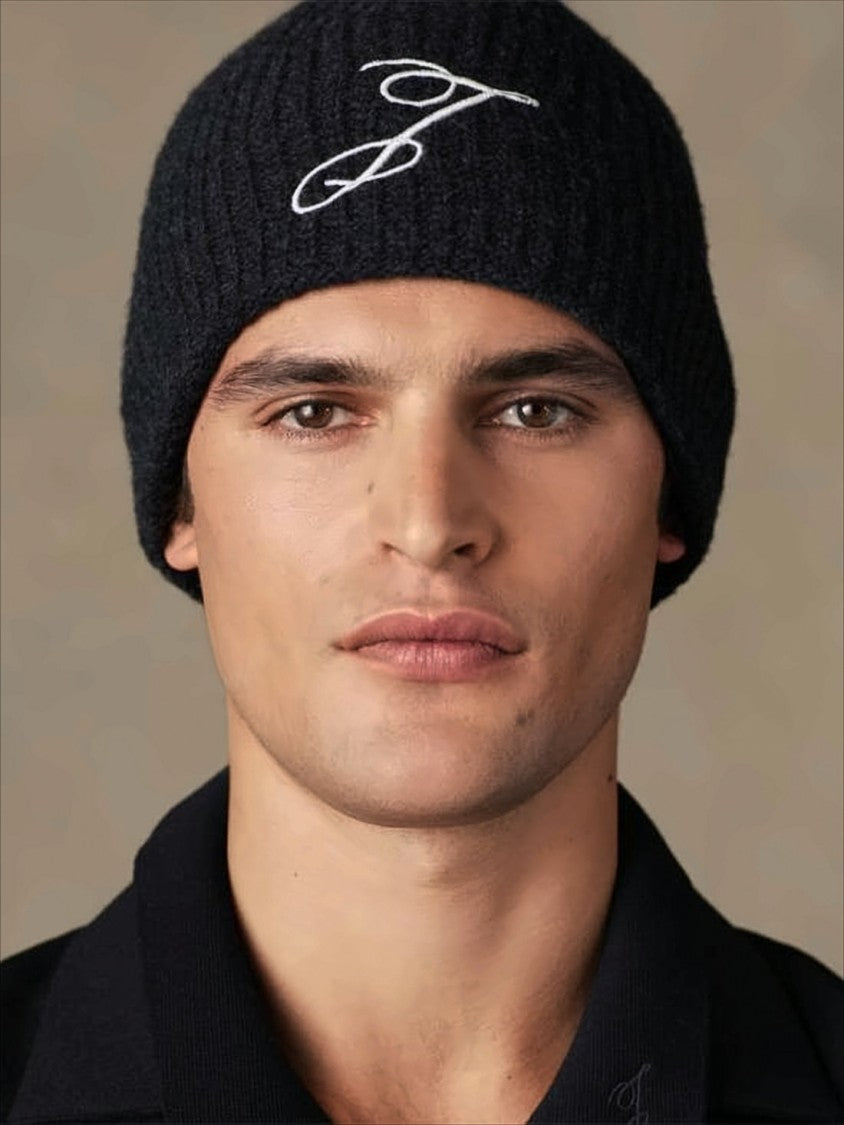 Jacquemus Merino Wool Beanie With Ribbed Texture