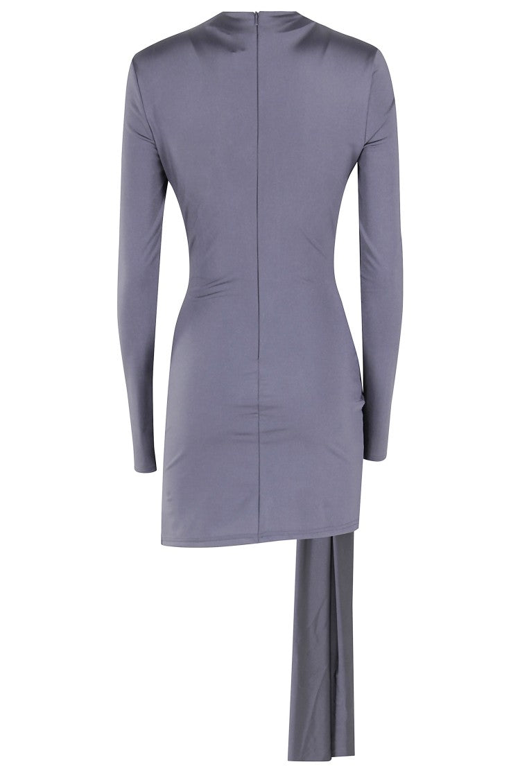 David Koma Drape Overlay Mini Dress