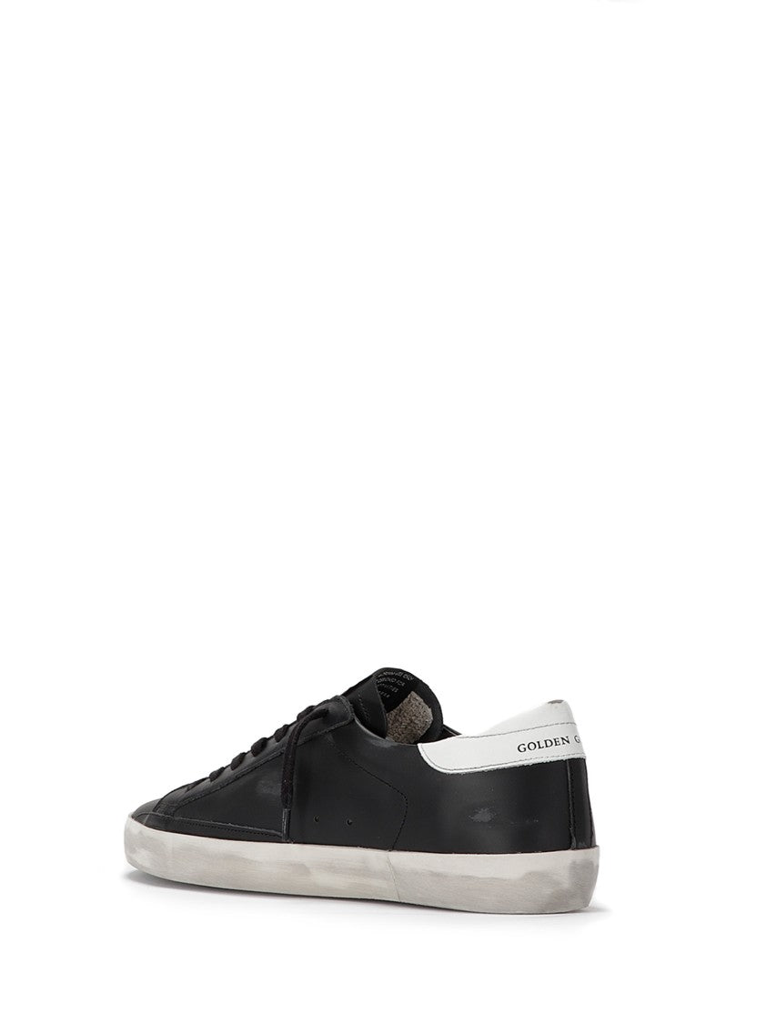 Golden Goose Black Superstar Leather Sneakers