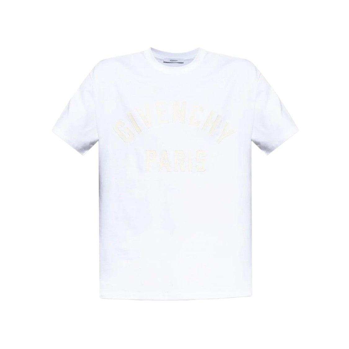 Givenchy Classic White T-Shirt With Embossed Logo Detail