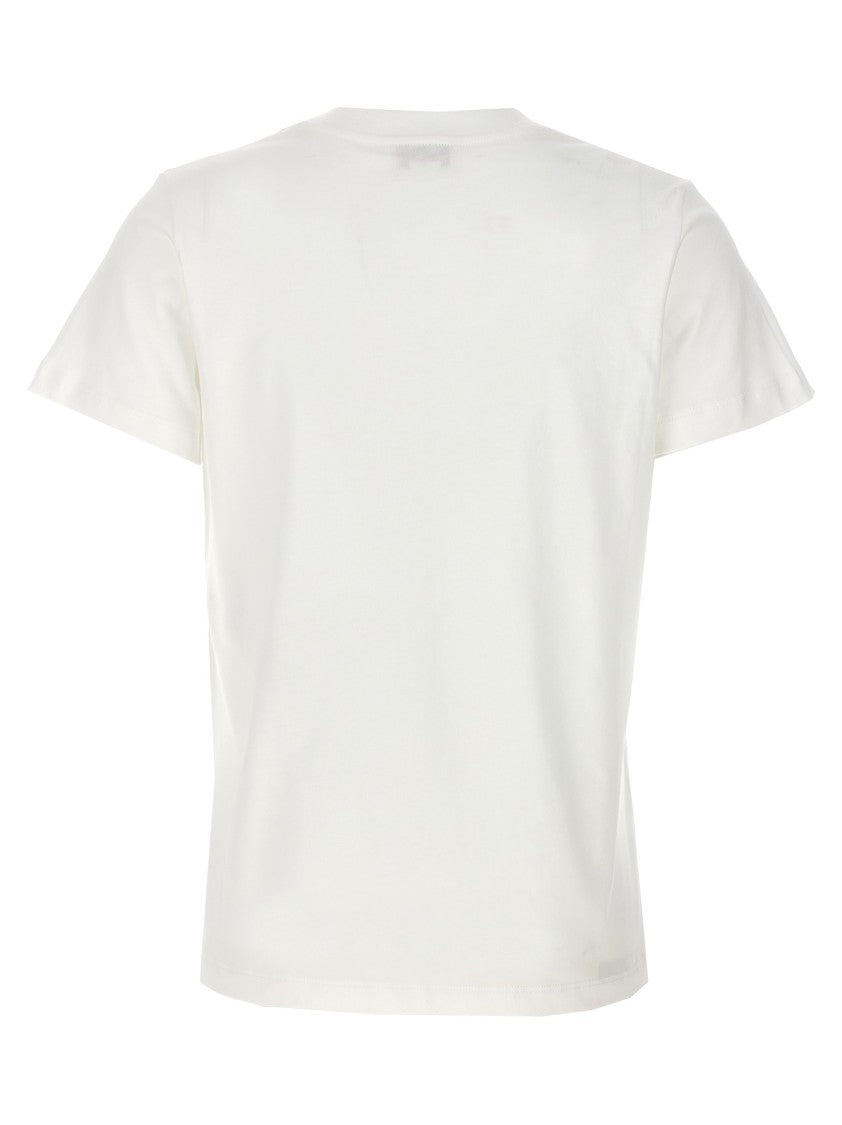 Mcqueen White Cotton T-Shirt With Front Logo Print
