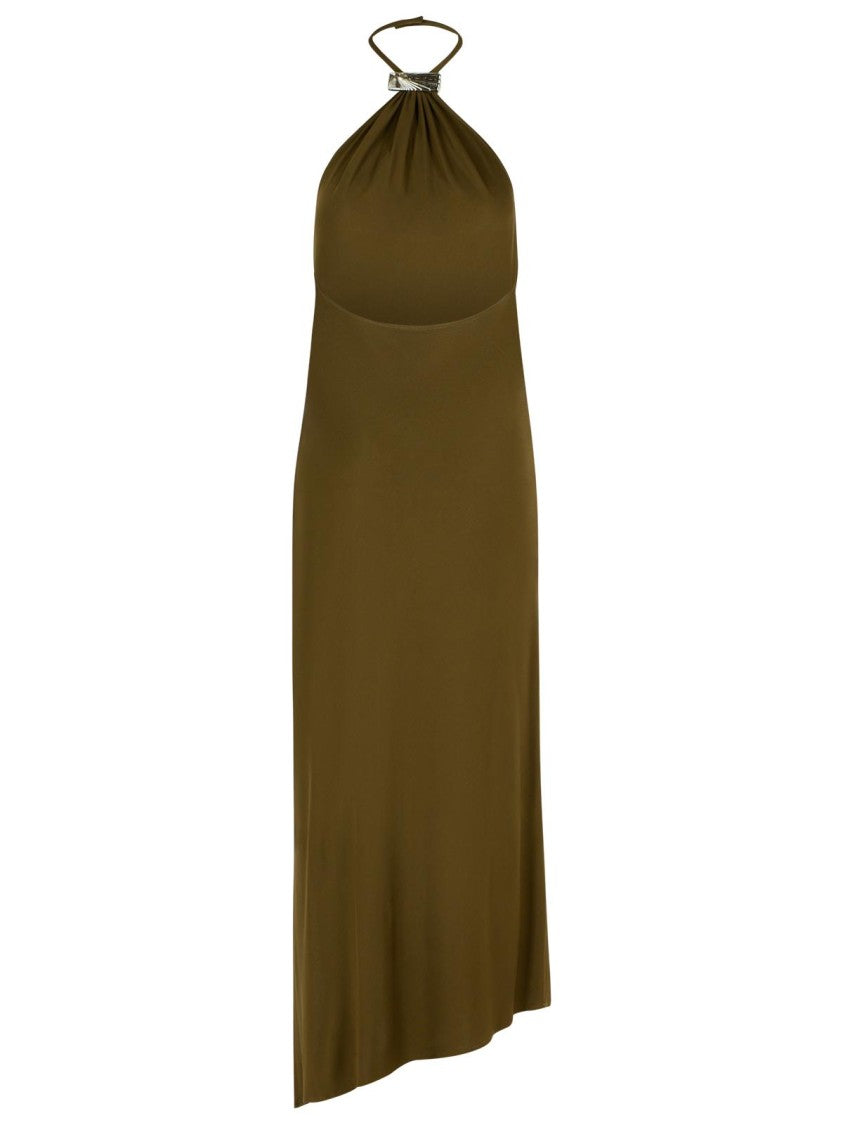The Attico Green Viscose Dress