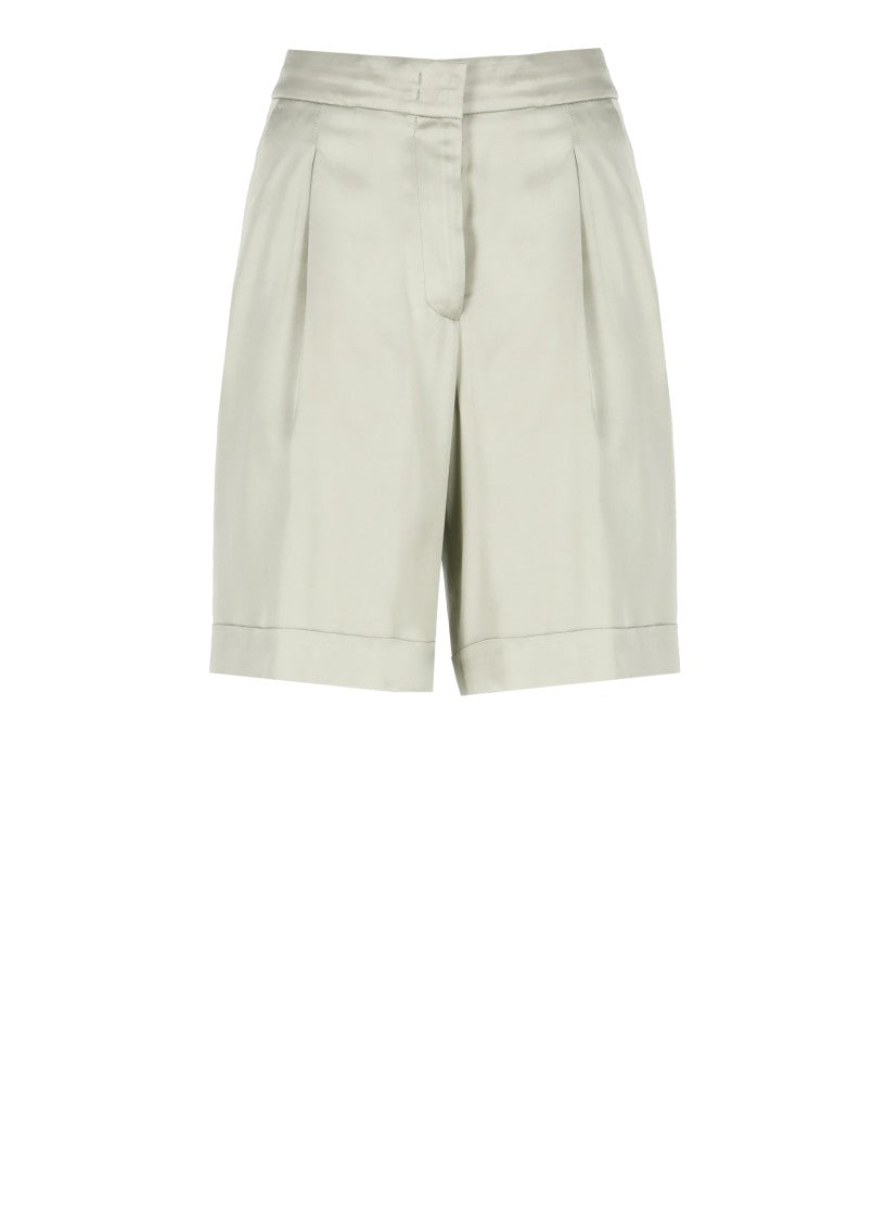 Peserico Green Viscose Shorts