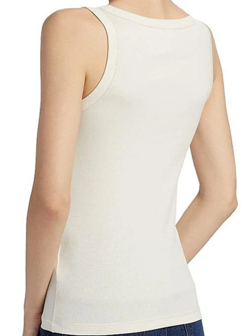 Lemaire Scoop Neck Rib Knit Tank Top