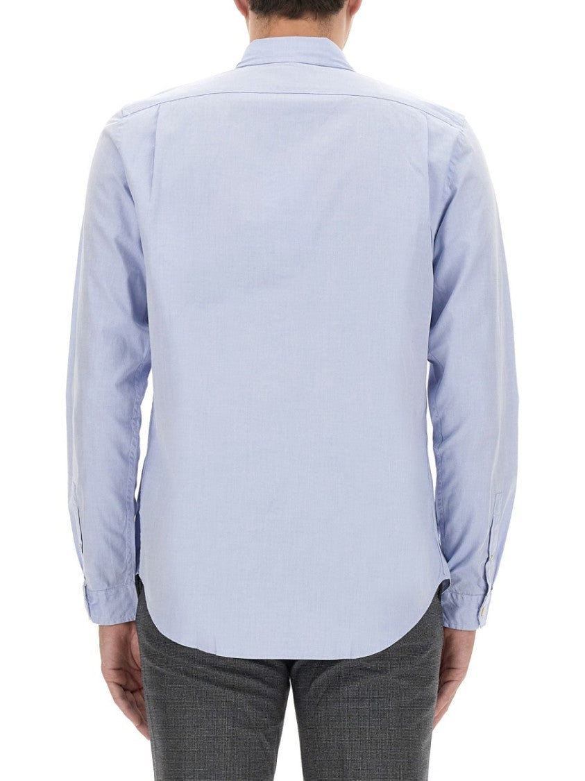 Ps Paul Smith Regular Fit Shirt With Classic Collar And Zebra Logo
