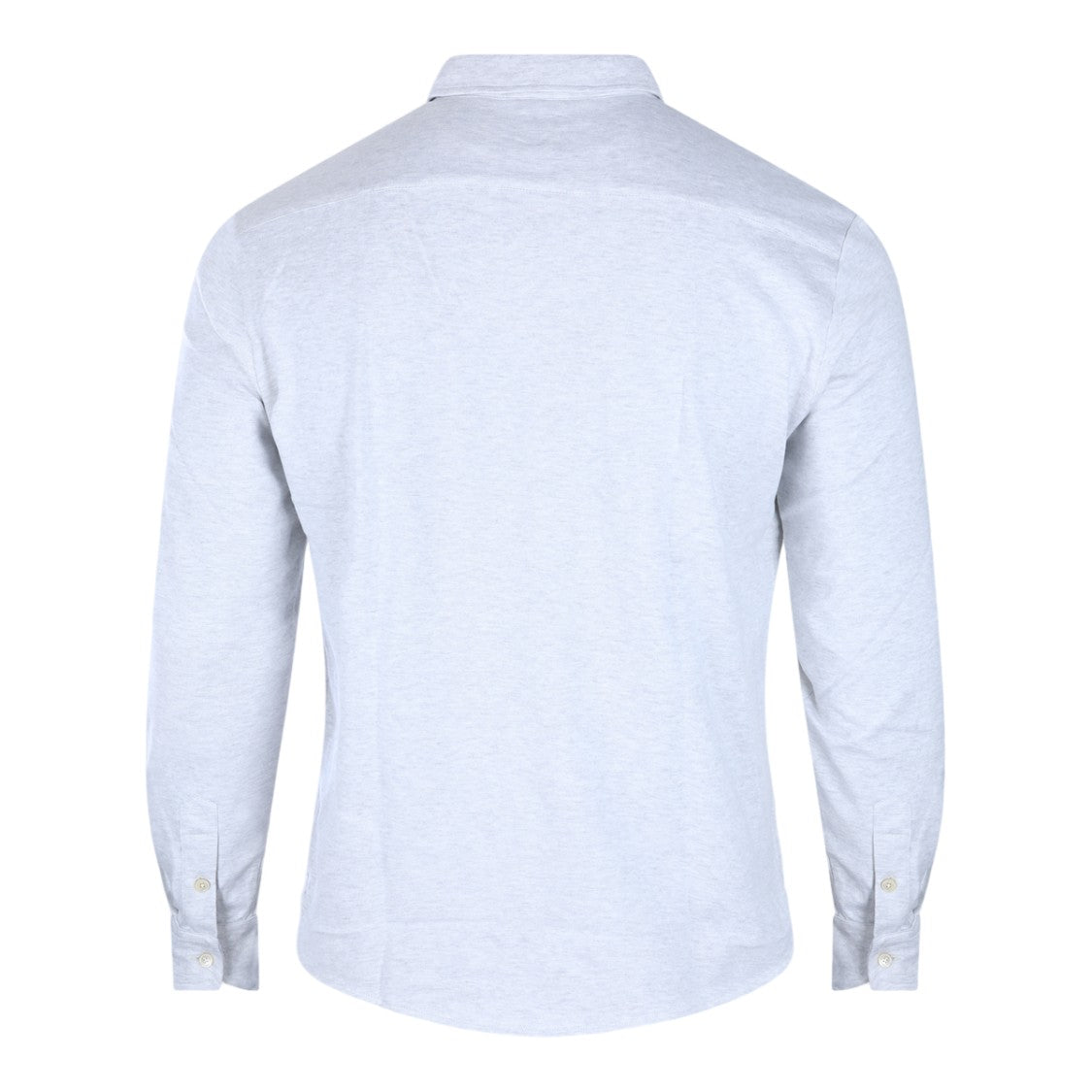Eleventy Tailored Grey Long-Sleeve Button-Up Shirt