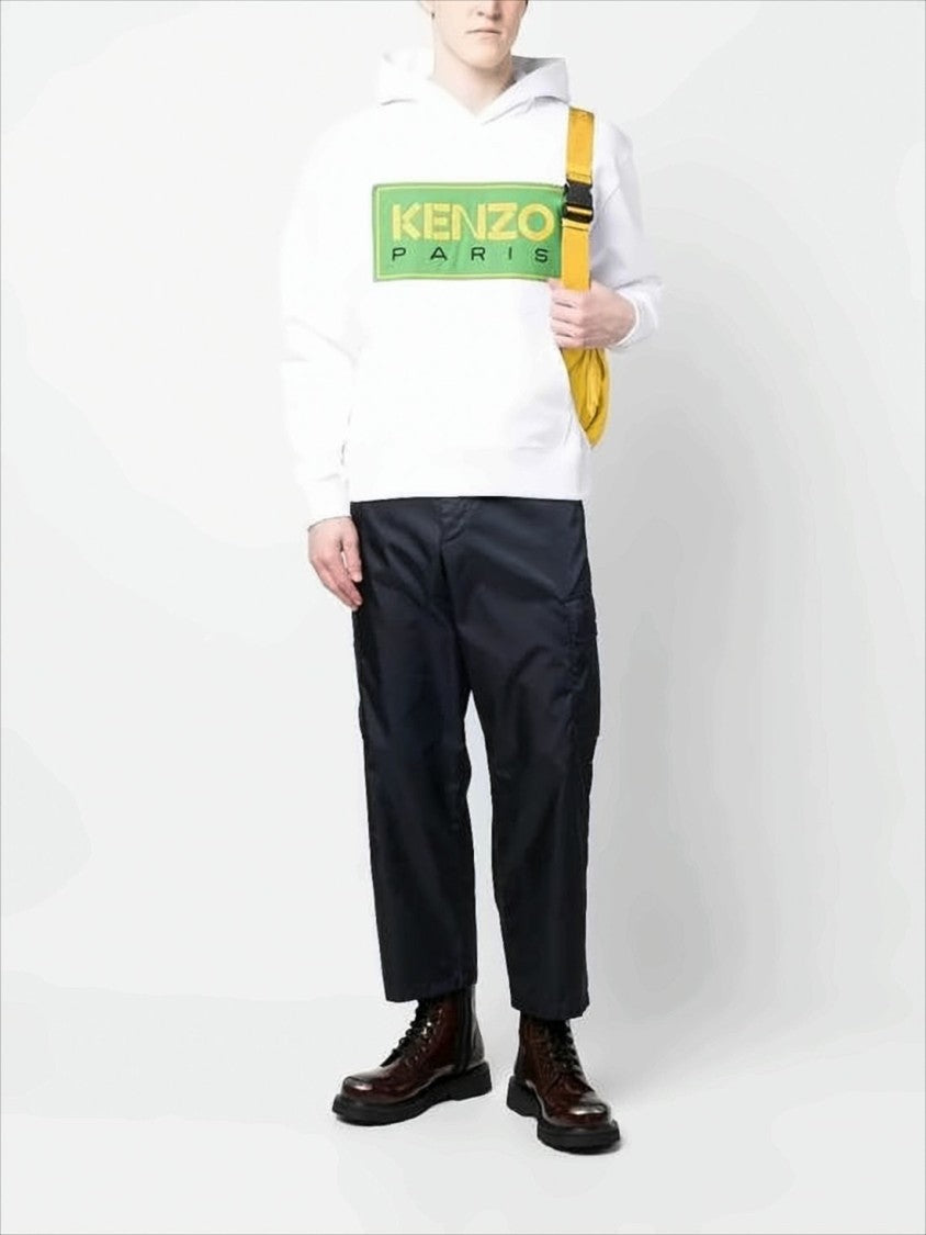 Kenzo Hoodie With Bold Patch And Relaxed Fit