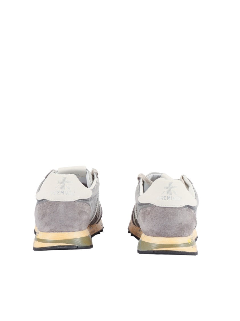 Premiata Grey Sneakers With Design