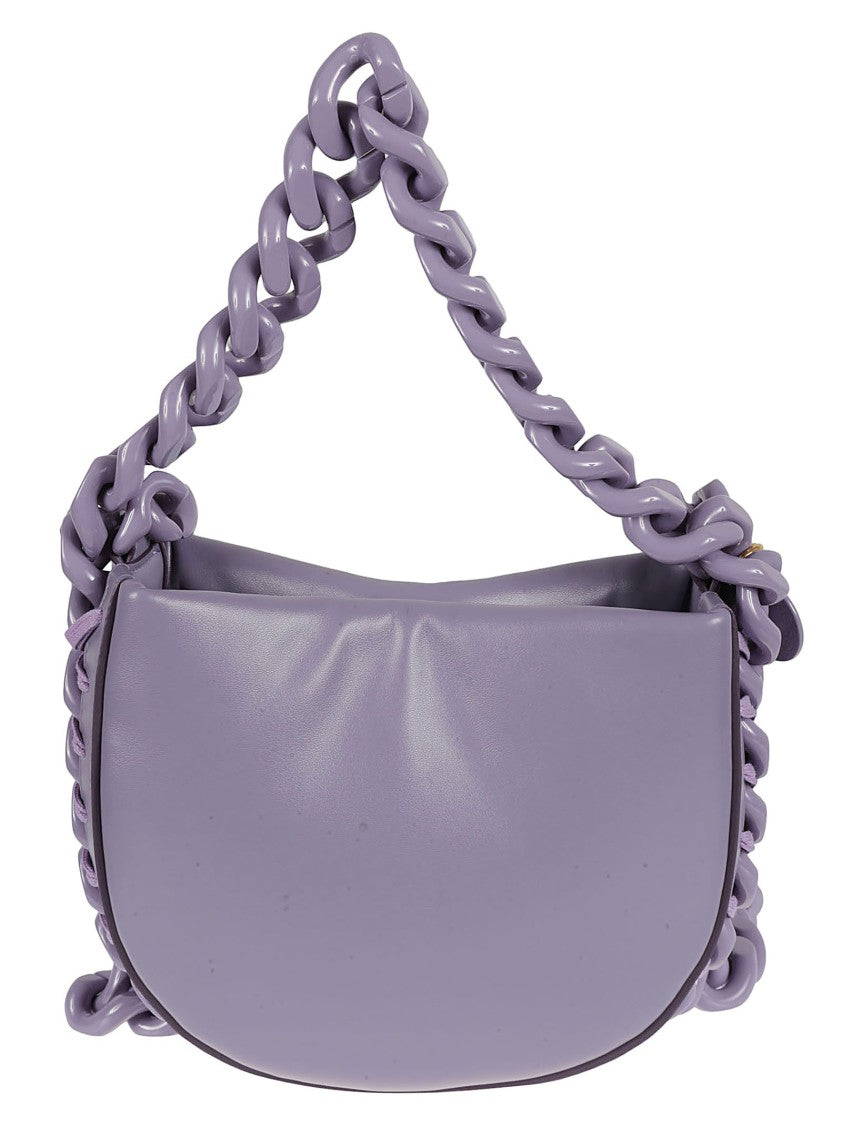 Stella Mccartney Rounded Handbag With Oversized Chain Strap