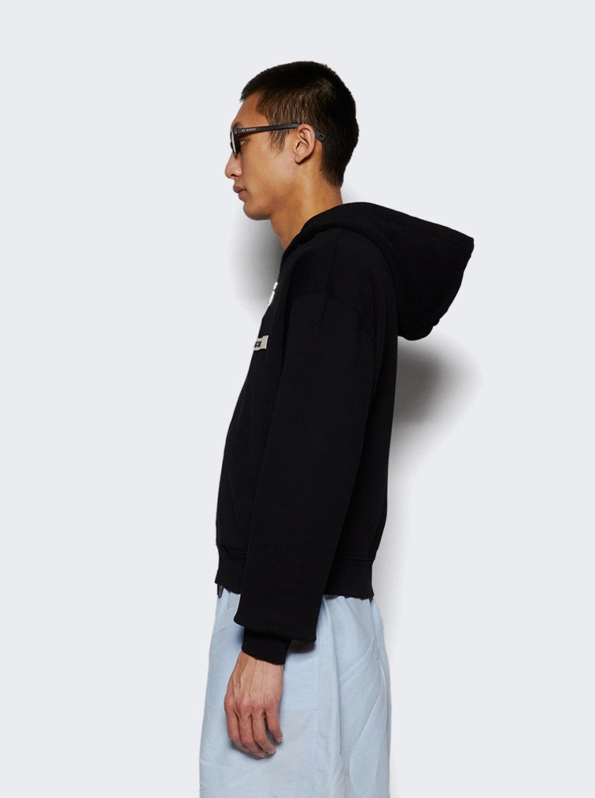 Jacquemus Gros Grain Zip Hoodie Black
