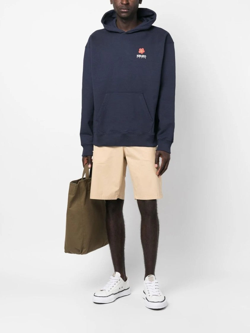 Kenzo Mid-Thigh Cargo Shorts With Multiple Pockets