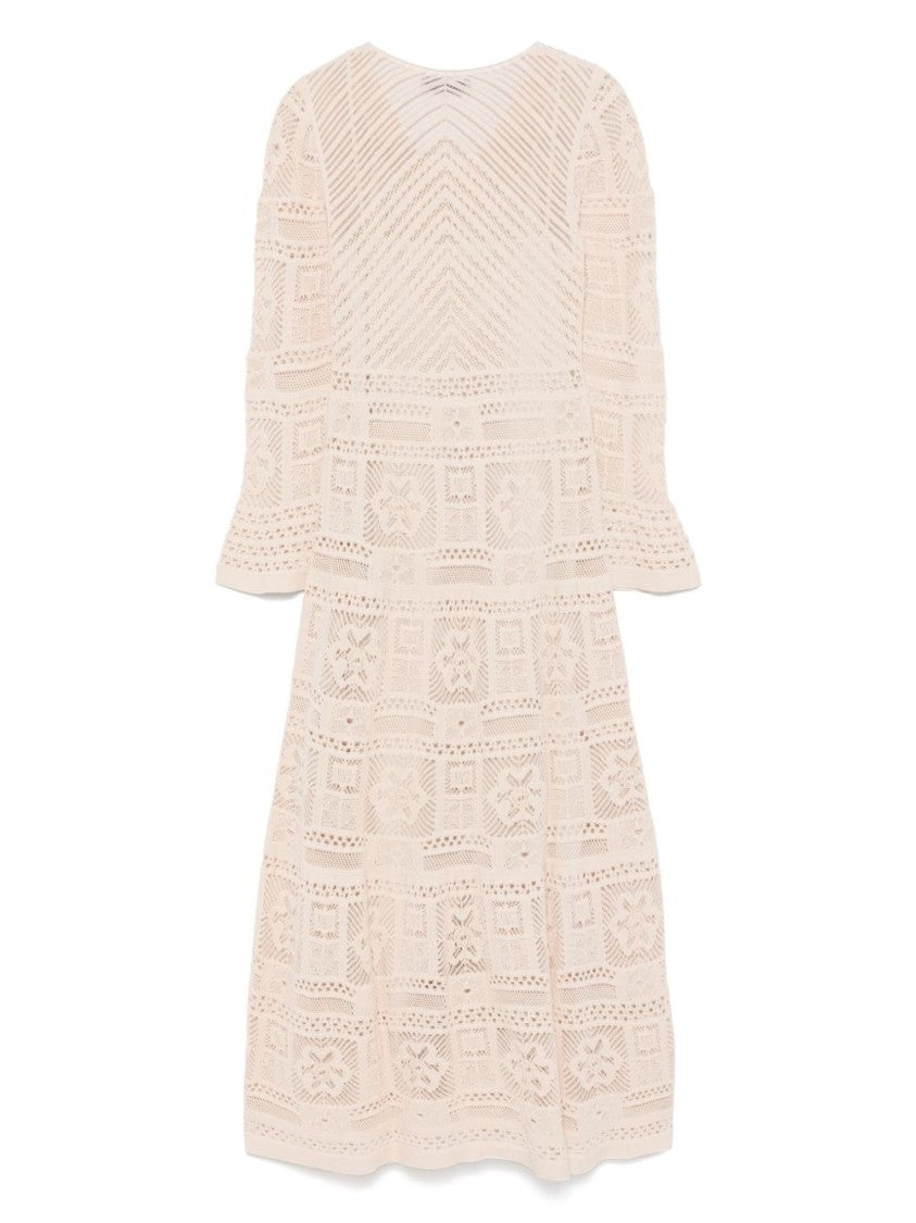 Dexterior Flowing Maxi Dress With Lace Detailing