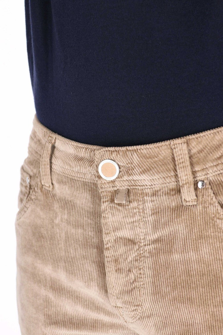 Jacob Cohen Scott Fit Mille Righe Velvet 5-Pocket Trousers