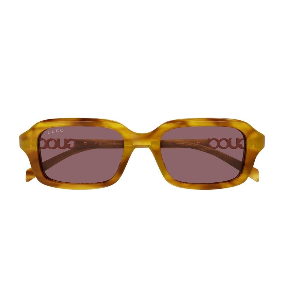 Gucci Havana Name Of Brand Gg2152s Recycled Acetate Rectangular Sunglasses