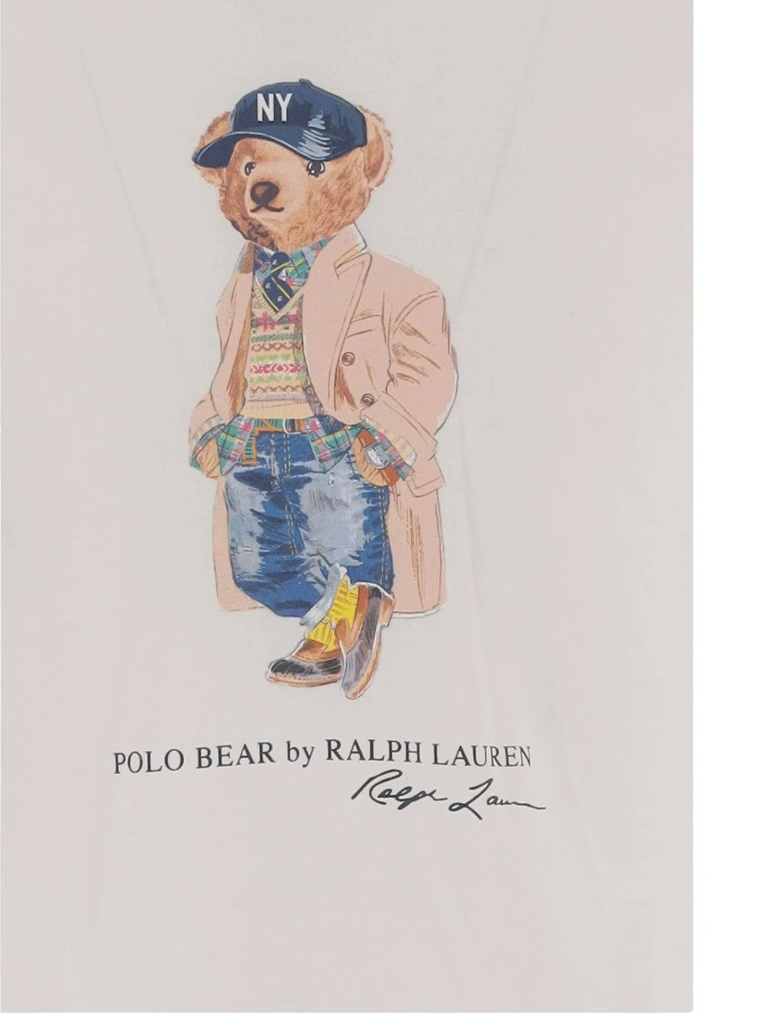 Polo Ralph Lauren Knit T-Shirt Bear Graphic Short-Sleeve T-Shirt