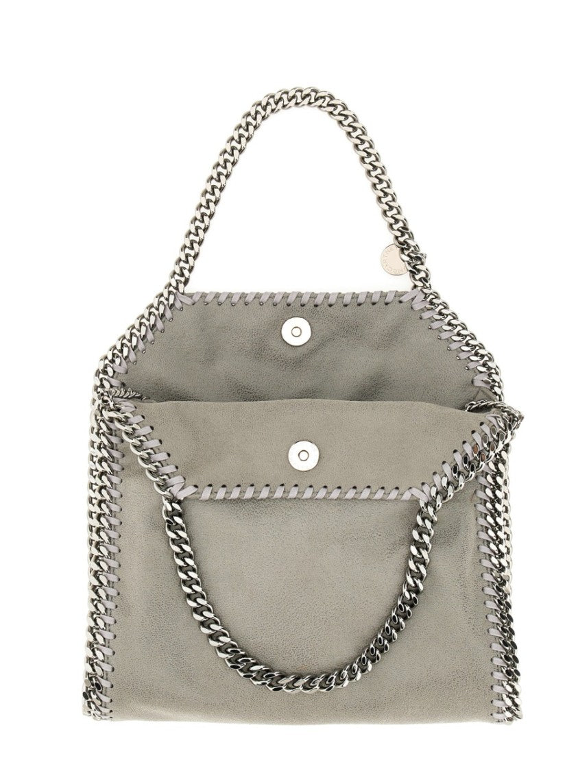 Stella Mccartney Grey Falabella Mini Polyester Suede Tote Bag