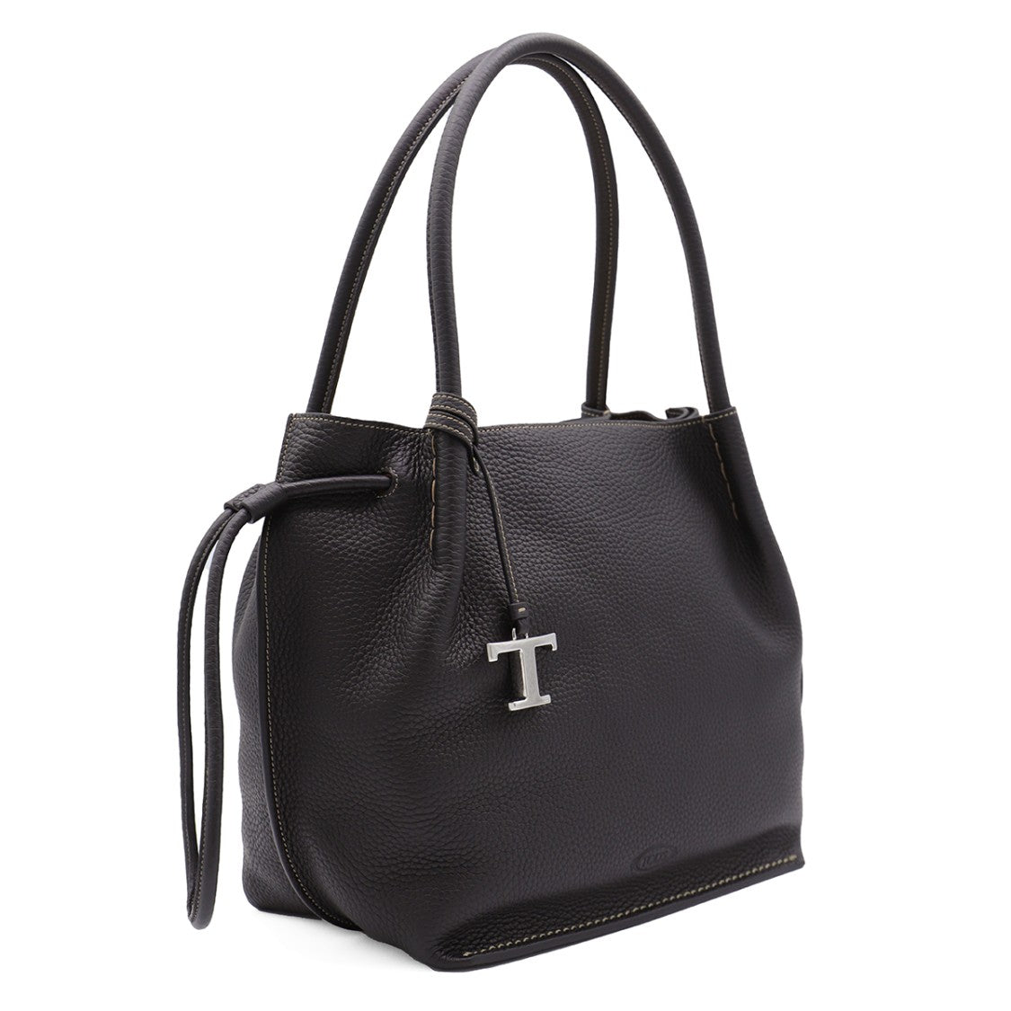 Tod's Black Leather Buz Totes