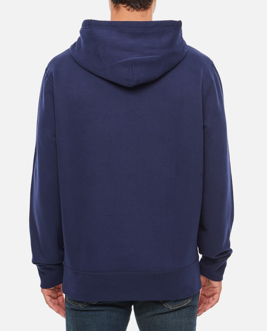 Polo Ralph Lauren Drawstring Hood Sweatshirt With V-Shaped Insert