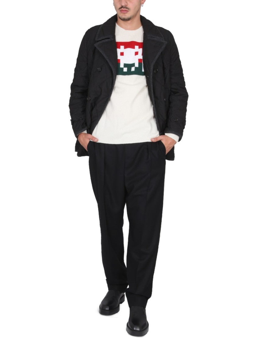 Comme Des Garçons Pixelated Graphic Wool Jersey