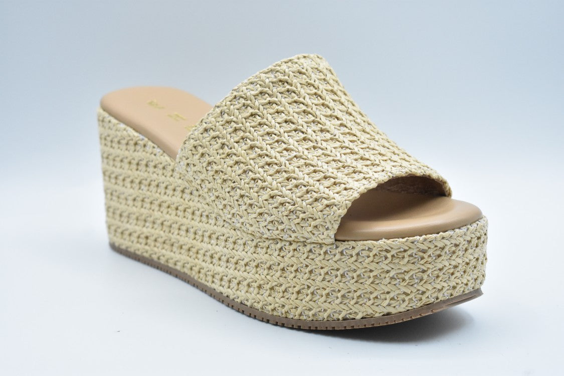 Ehm Woven-Texture Low-Cut Shoes With Stylish Wedge Design