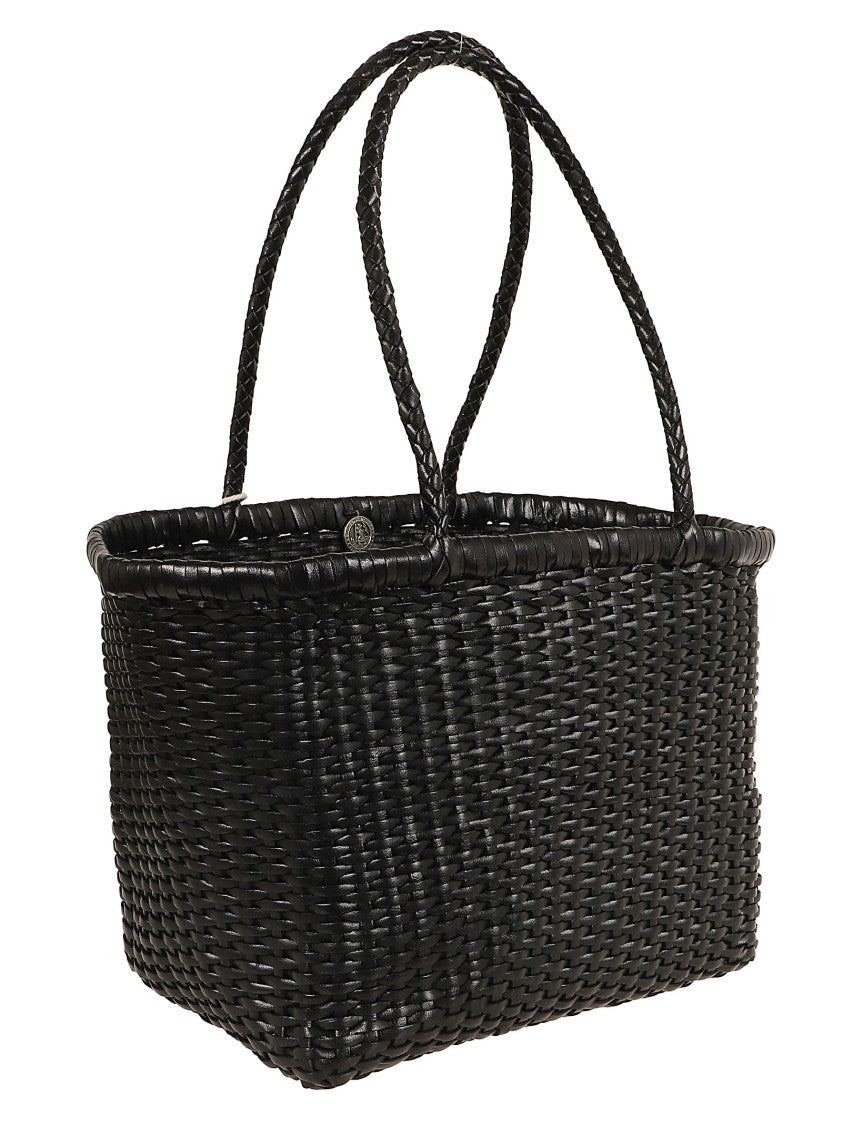 Dragon Hand-Woven Calfskin Basket Tote