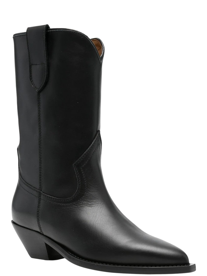 Via Roma 15 Pointed-Toe Panelled Ankle-Length Boots