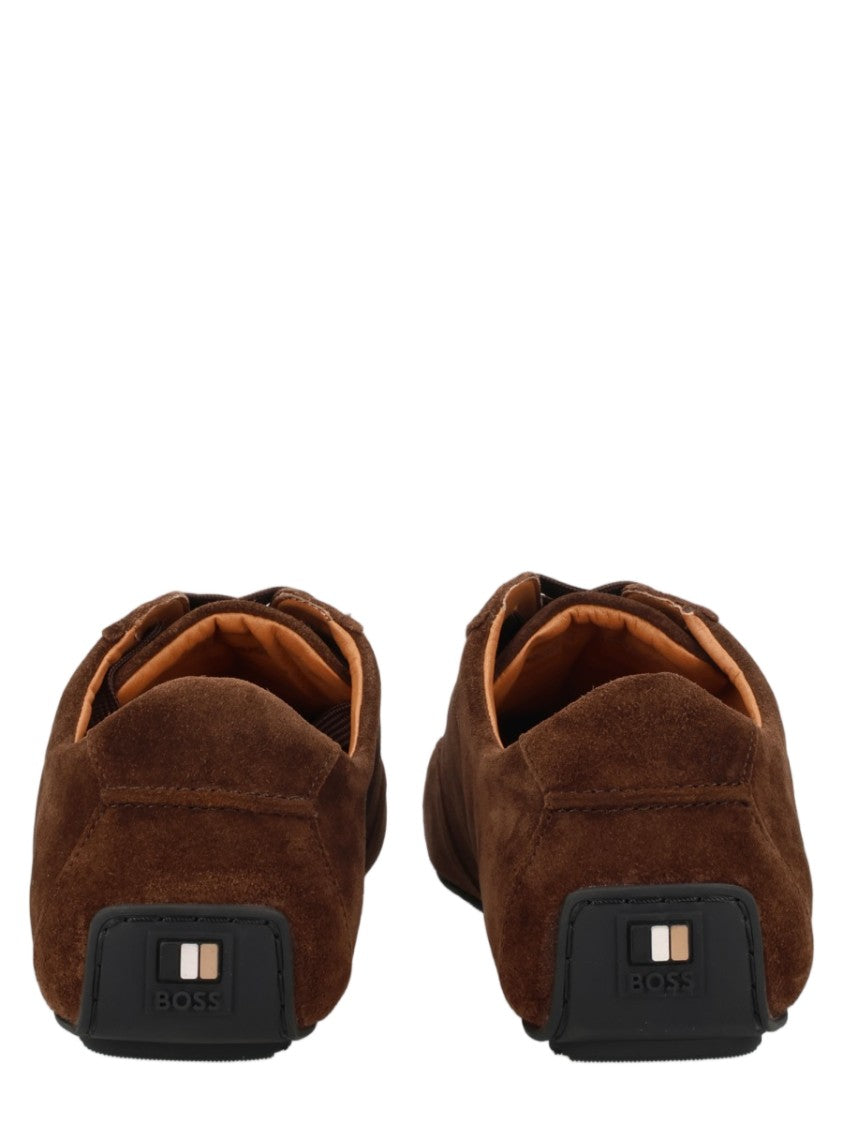 Boss Noel Brown Suede Tonal Laces Sneakers