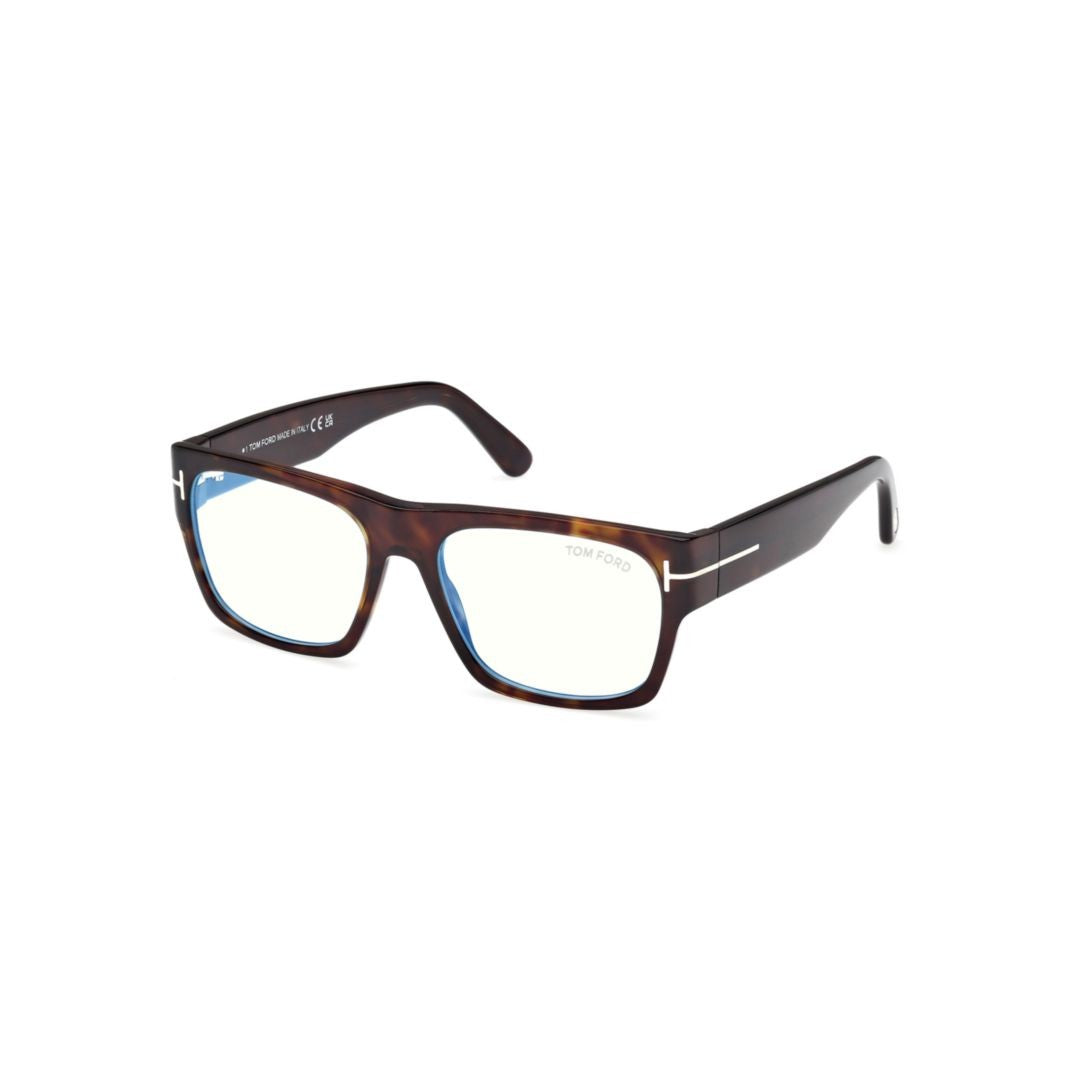 Tom Ford Ft6035-B Tortoiseshell Rectangular Frame Eyeglasses