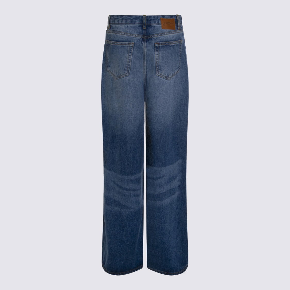 Ganni High-Waisted Wide-Leg Jeans