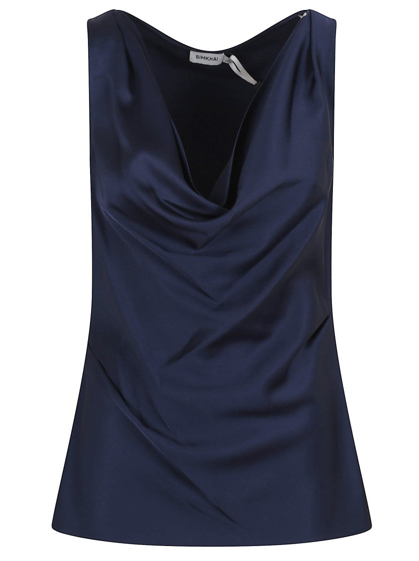 Jonathan Simkhai Nubia Draped Top