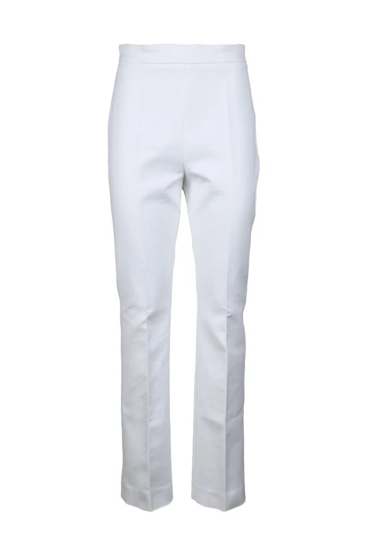 Sportmax Cotton Stretch Trousers - White