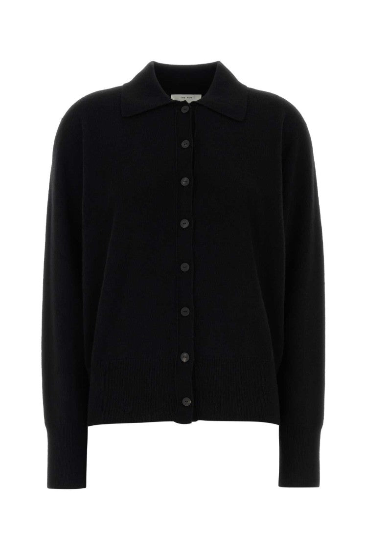 The Row Black Cashmere Lillia Cardigan