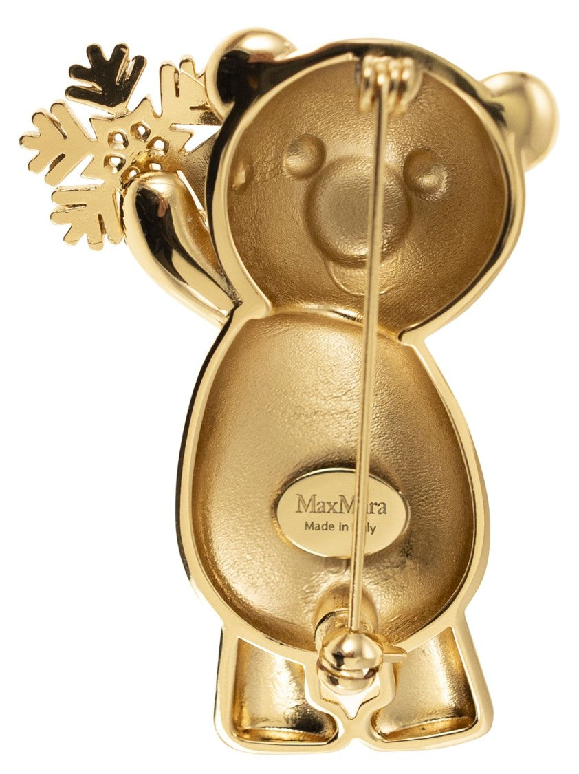 Max Mara Shiny - Metal Bear Brooch
