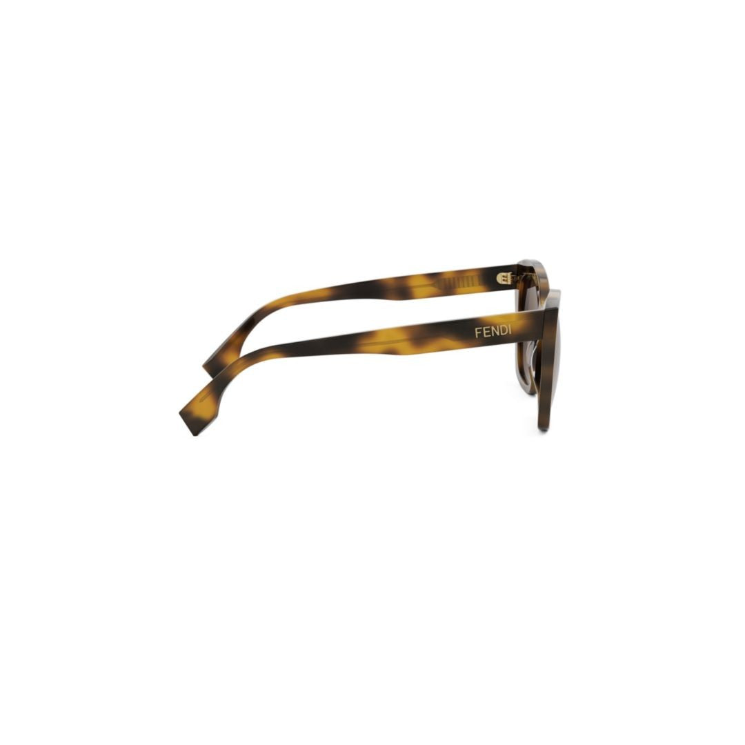 Fendi Fe40151i Oversized Square Frame Tortoiseshell Sunglasses