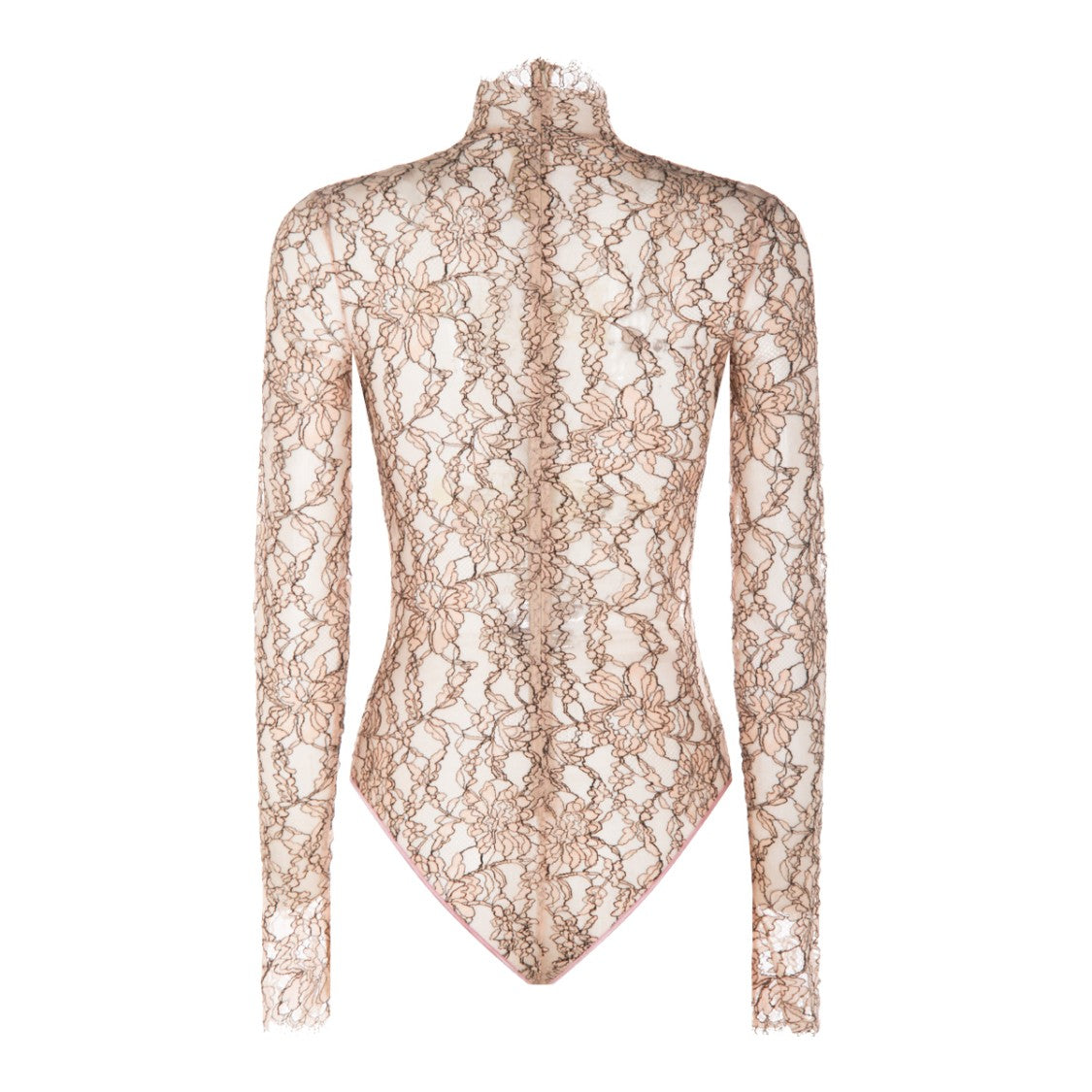 Valentino Lace Bodysuit With Long Sleeves
