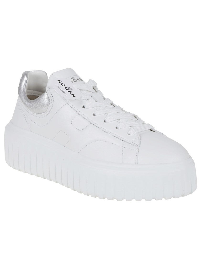 Hogan H-Stripes Sneakers In Nappa Leather