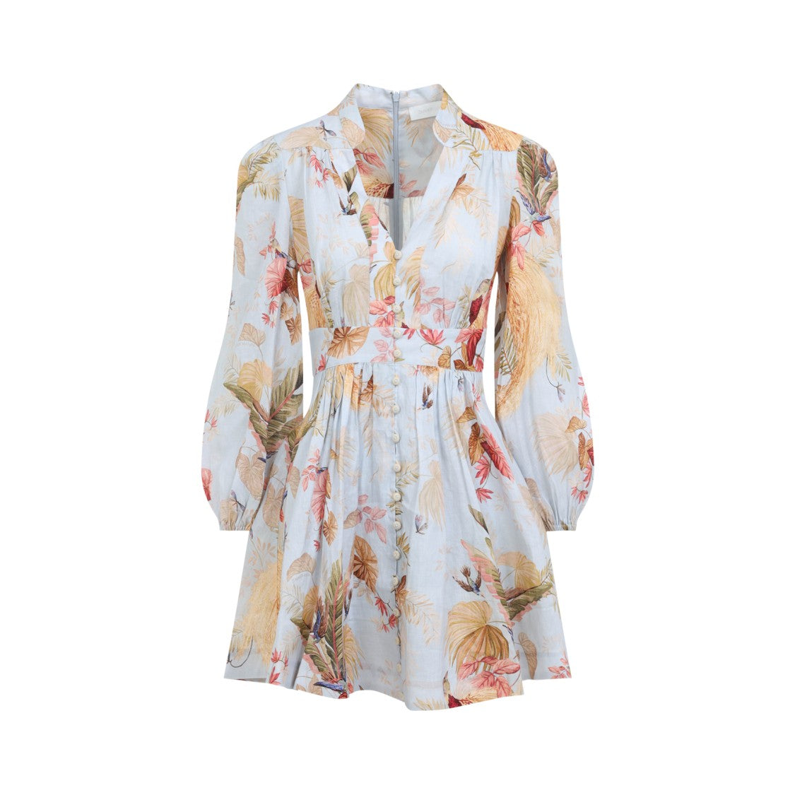 Zimmermann Multicolour Floral Linen Dress