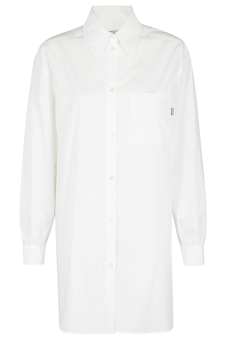 Moschino Popeline Shirt With Classic Collar